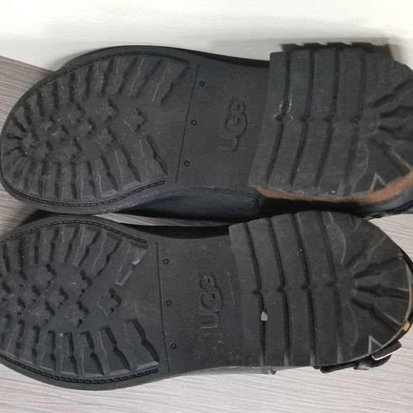 UGG Orion Side Zip Boots, Black Leather, Womens Size 10 US / 41 - Picture 11 of 16